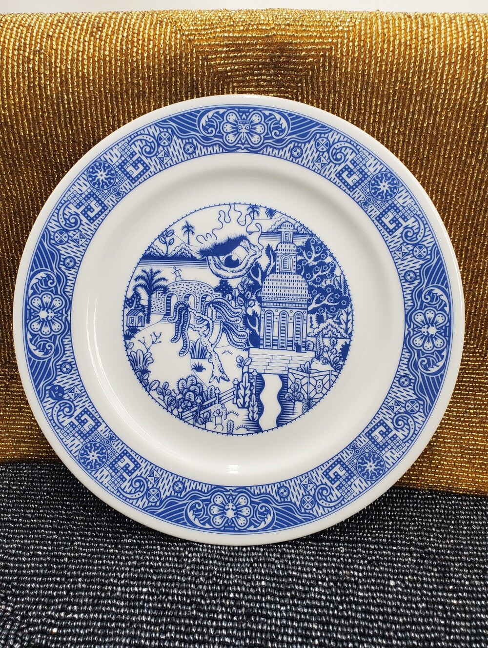 Calamityware "Now What? Series" Porcelain Salad Plate "Stink Eye" 2019 New (ST1
